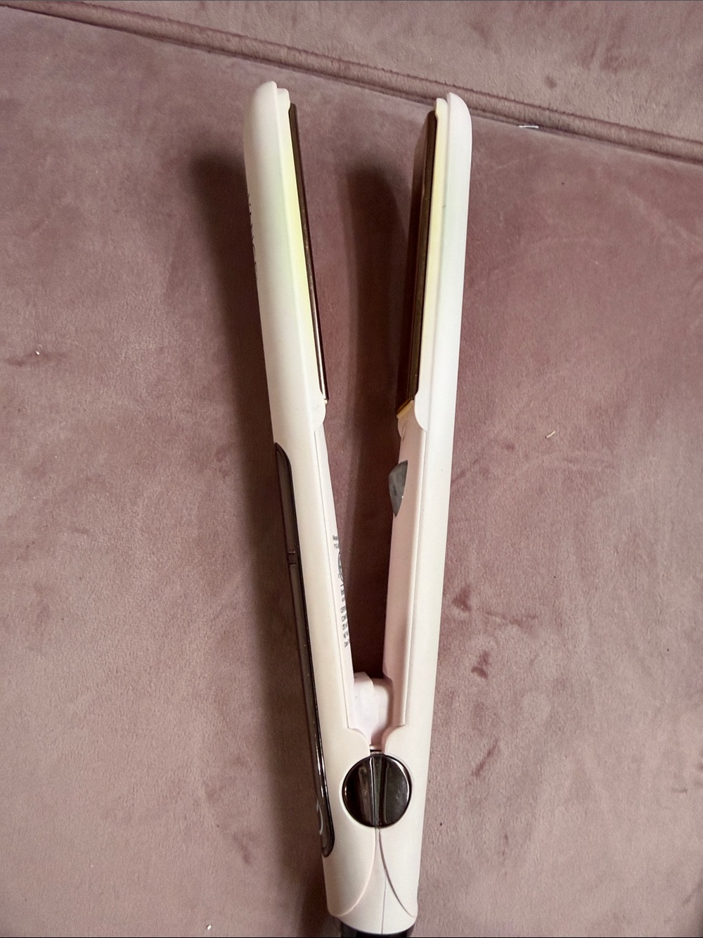 Lange Pink Ceramic Hair Straightener with Gold Plates